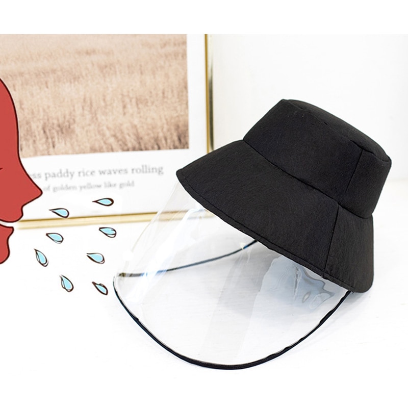 새로운 안전 안티 세균 모자 먼지 커버 비치 안티 Flue Spittle 안티 먼지 커버 전체 얼굴 눈 보호 양동이 모자